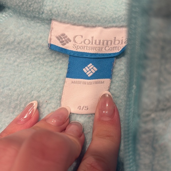 Columbia Soft Sky Blue Fleece Jacket - Picture 3 of 3